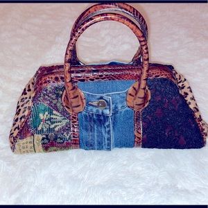 Clever Carriage vintage petite satchel EUC